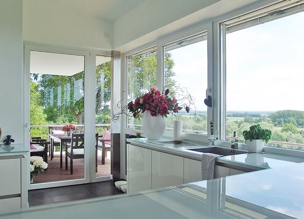 Energieeffiziente Kunststofffenster modernes Design